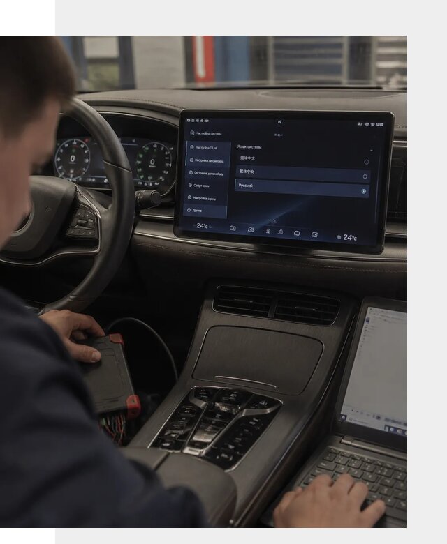 Русификация автомобиля BYD HAN для эксплуатации в Феодосии